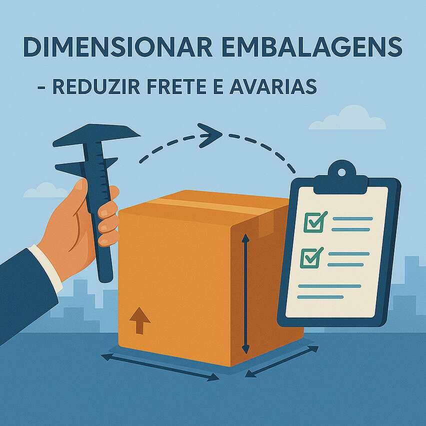 Como dimensionar embalagens para reduzir frete e avarias