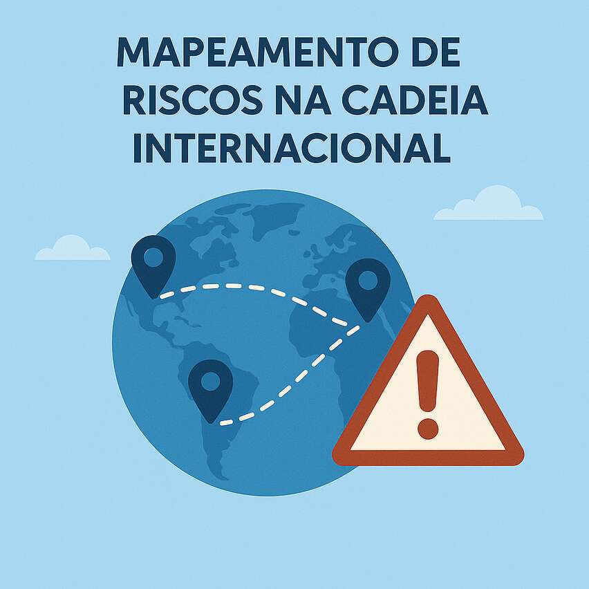 Mapeamento de riscos na cadeia internacional: matriz e mitigação