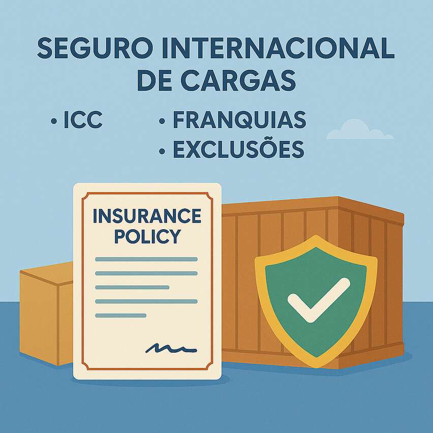 Seguro internacional de cargas: ICC A B C, franquias e exclusões