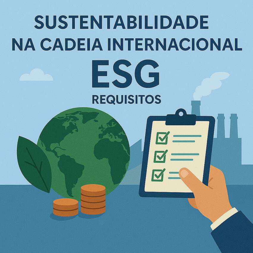 Sustentabilidade na cadeia internacional: de ESG a requisitos de cliente